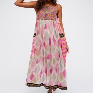 Free People Purple Combo Home Sweet Home Dress